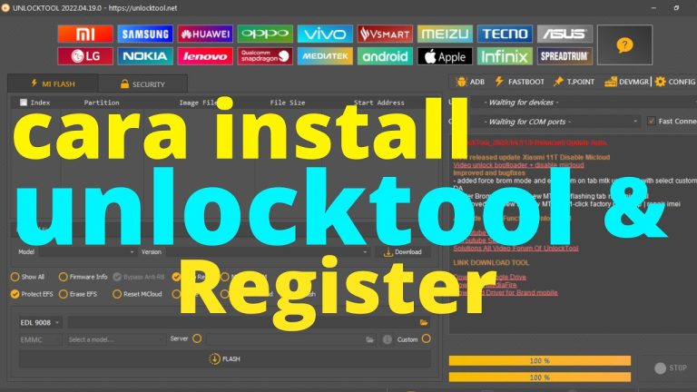 Cara Instal dan Register Unlocktool